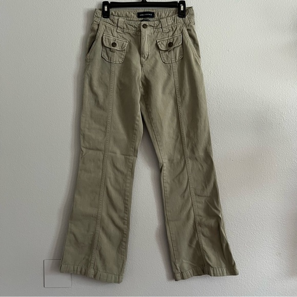 Vintage Y2K Aeropostale Taupe Buttoned Pants - Picture 2 of 6